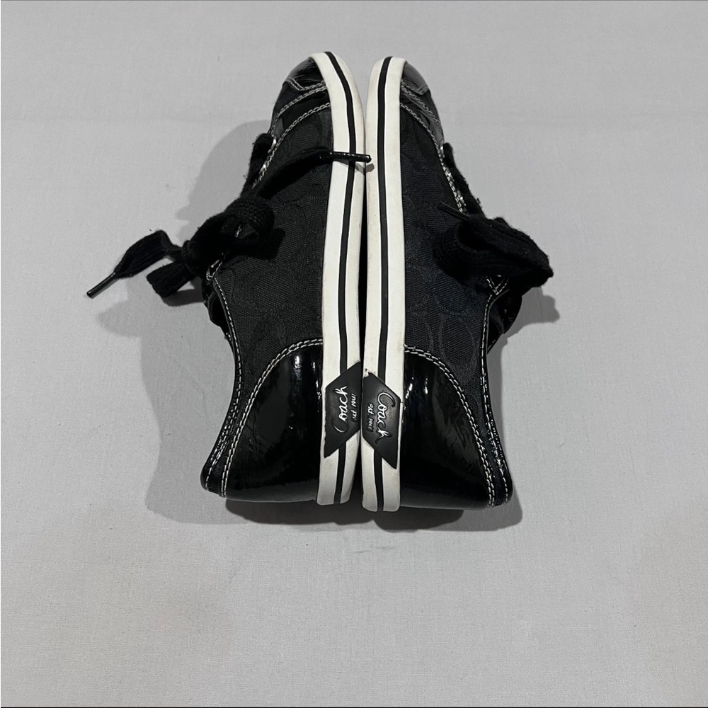 Coach Brodi Women's Black Signature Logo C Lace Up Sneakers Shoes Size 8.5b View 5